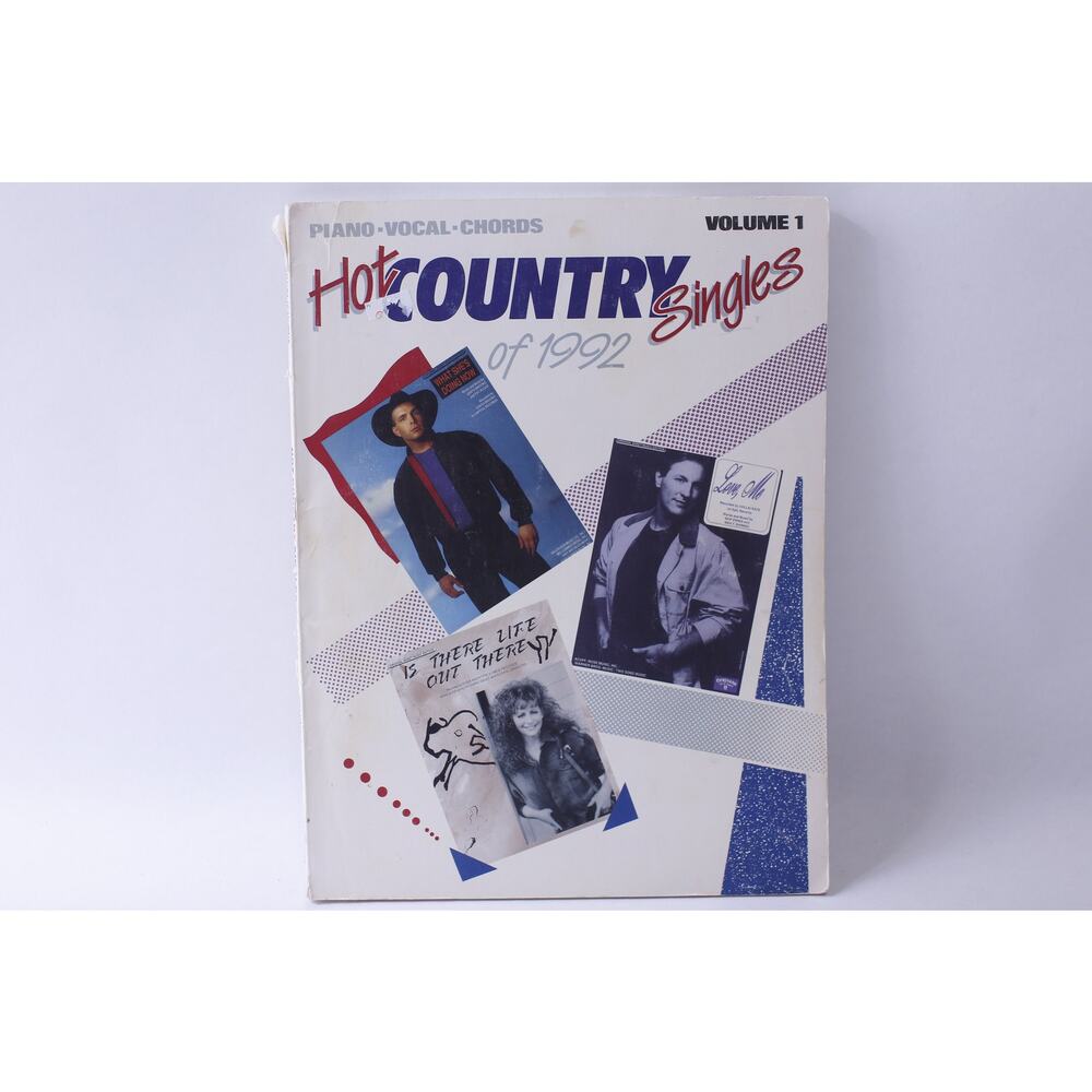 Hot Country Singles of 1992, Volume 1, Piano, Vocal, Chords, Sheet Music,